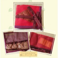 Pochette "Lin rouge violet" pour huiles essentielles